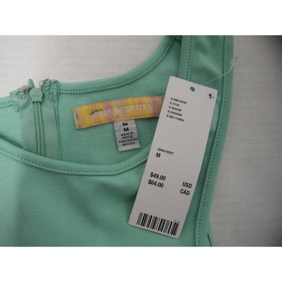 NWT Urban Outfitters Womens Bodycon Mini Dress M Mint Green Knit - Picture 6 of 7